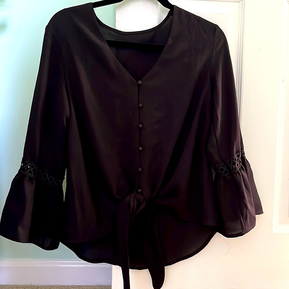 Flowy top with embroider detail